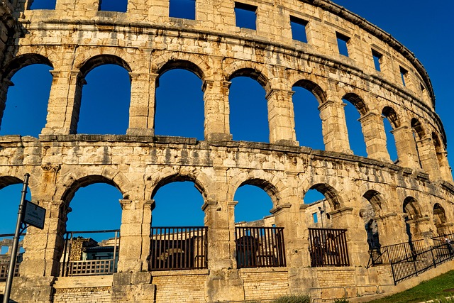 Das römische Amphitheater in Pula, eines der best erhaltenen der Welt